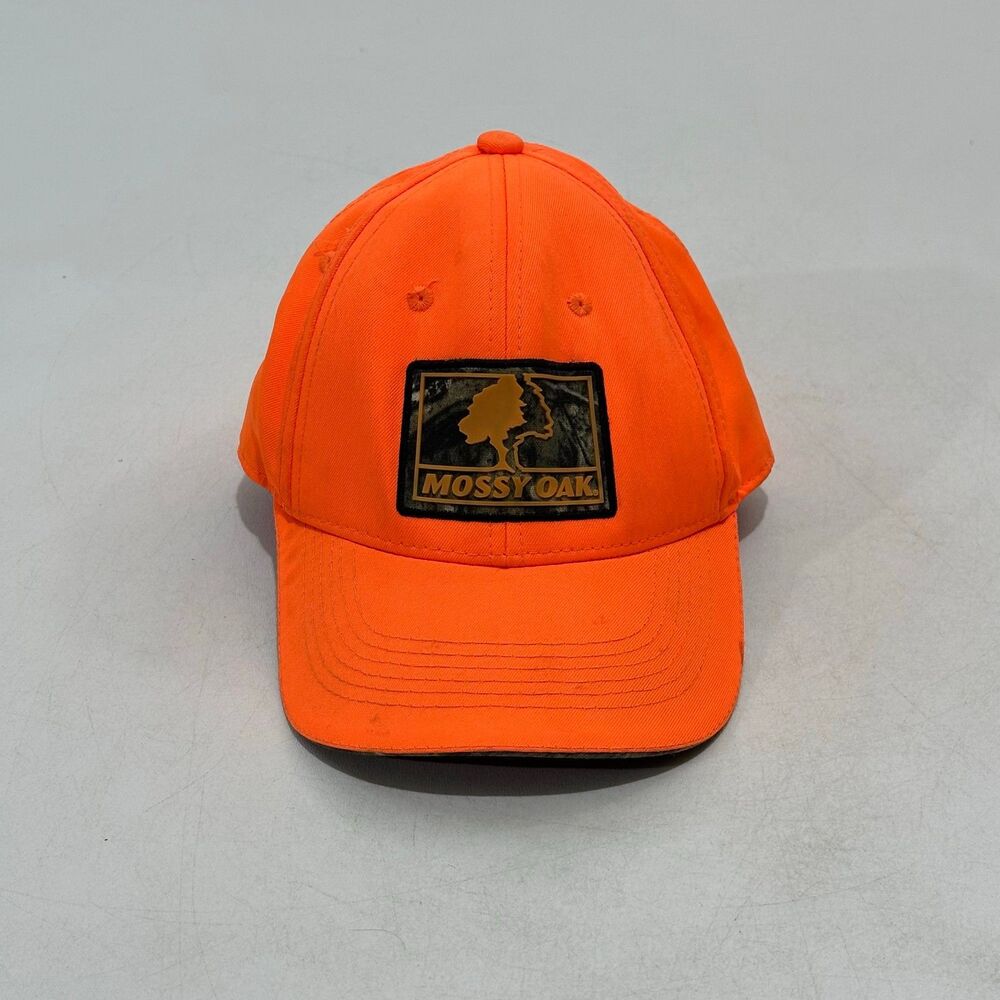 Mossy Oak Unisex Baseball Cap‎ Orange Hunting Patch, OSFM